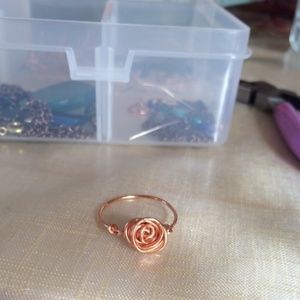 Order for @nessa85n size 5 handmade Rose Wire Ring