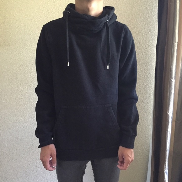 Black drawstring hoodie - Picture 3 of 3