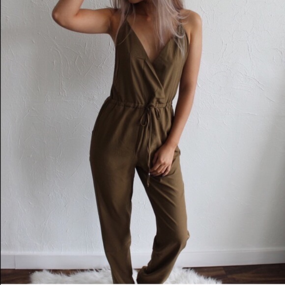Olive green jumpsuit