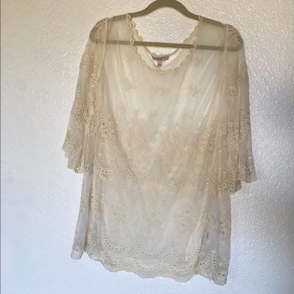 SOLD!!! Blu Pepper Lace See Thru Cover up Dress