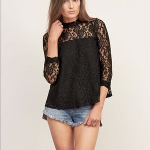 Abercrombie Black Lace Shirt