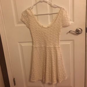 Cream summer floral dress