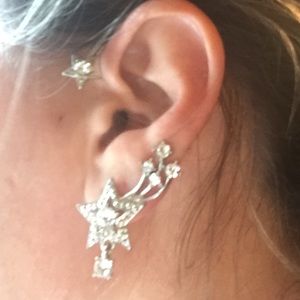Star ear wrap around, no piercing needed