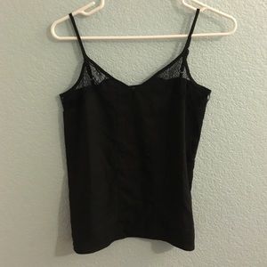 SOLD Brandy Melville black lace trim tank