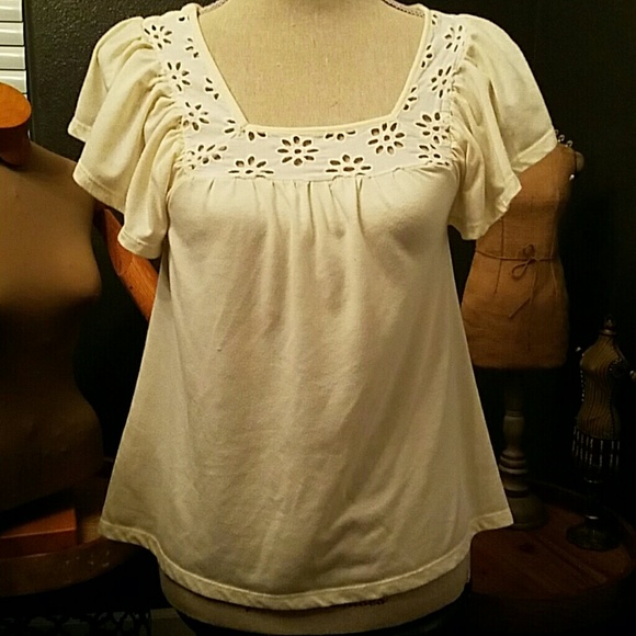 Eyelet lace top