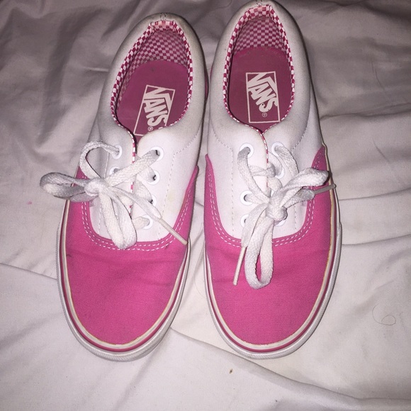 Pink & White Vans