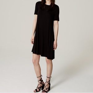 Black T-Shirt Mini Swing Dress