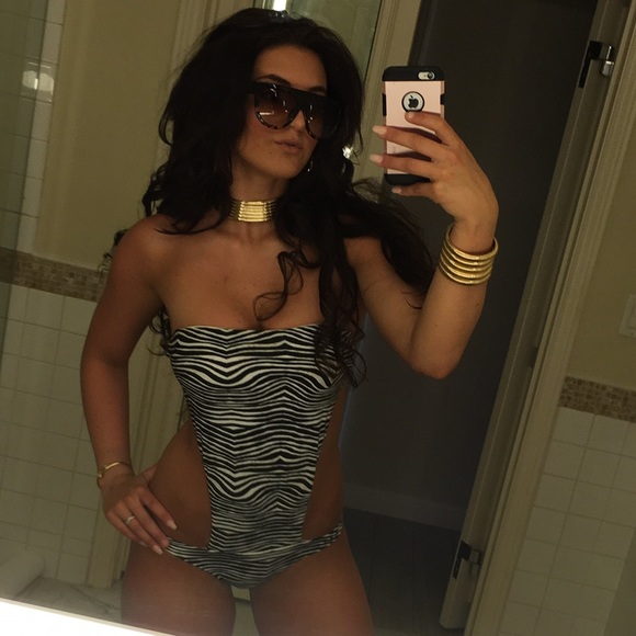 BALMAIN SWIMWEAR strapless backless monokini