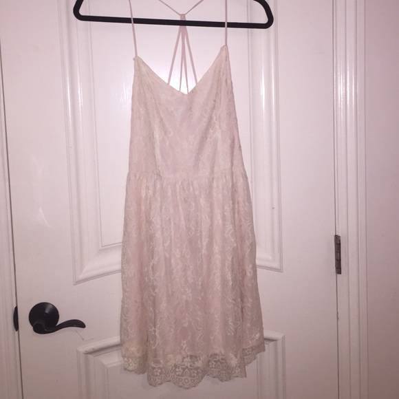 Light pink lace dress