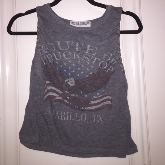 Grey tank top with long arm sleeves
