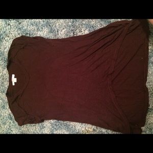 Maroon high low t shirt