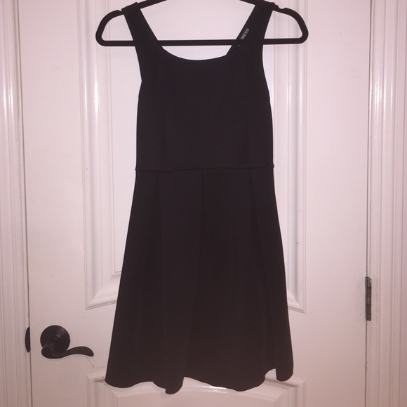 Black dress with cross straps in back