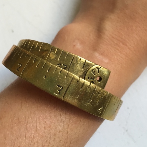 tape measure bracelet leather