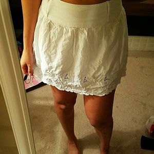 White skirt