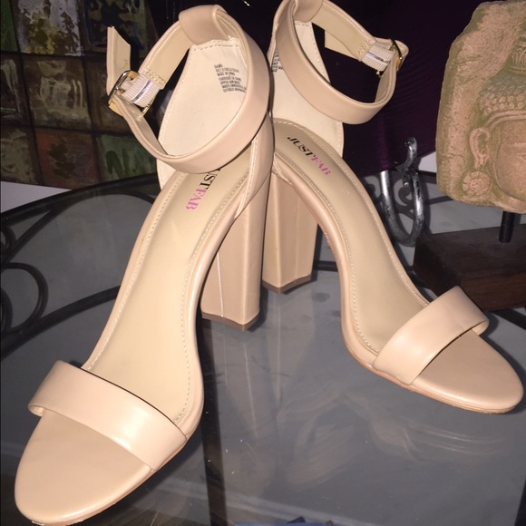 Beige Strappy Heels