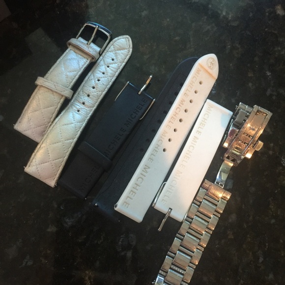 Michelle Deco diamond bezel / diamond band watch - Picture 3 of 4