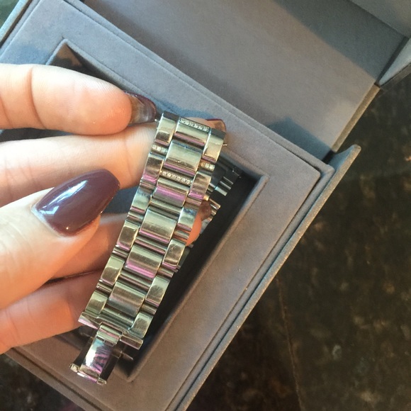 Michelle Deco diamond bezel / diamond band watch - Picture 4 of 4