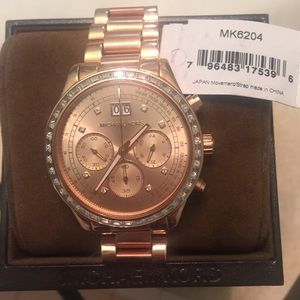 Brand new rose gold Michael Kors watch