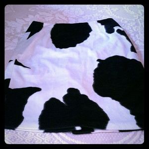 Express Cow Print Skirt