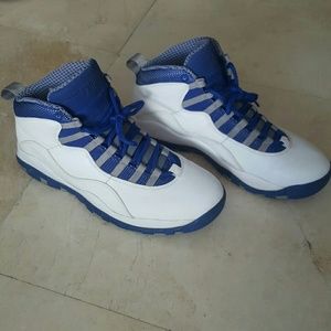 Air Jordan 10 Retro white/old royal Mens sz 9