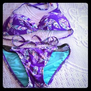 Purple Boho Bikini