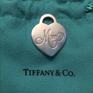 Tiffany and Co. "Mom" heart pendant.