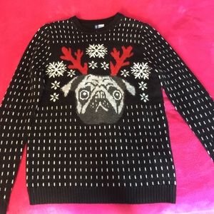 Reindeer-pug sweater