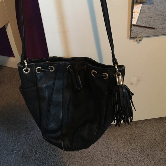 Black crossbody purse