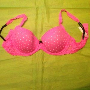 Victoria's Secret PINK Lace wing Demi bra Size 34D