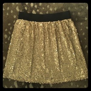 Gold Sequin Skirt