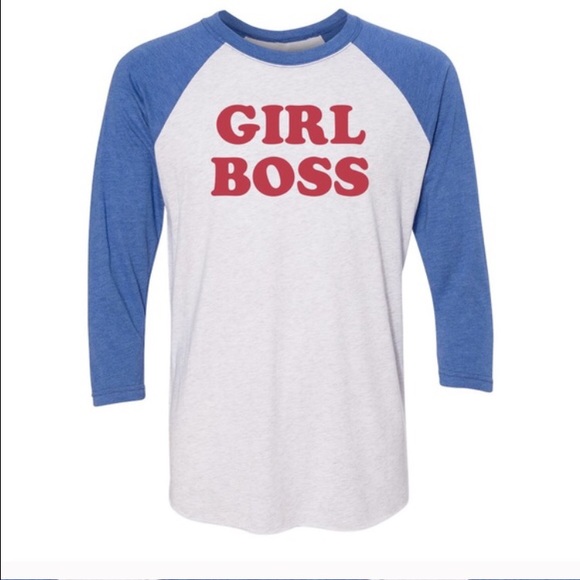 Awesome "Girl Boss" t-shirt. 3/4 sleeves