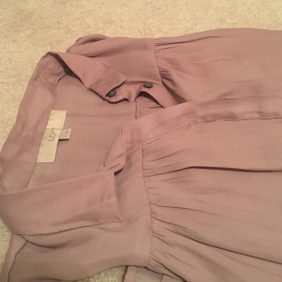 Flowy Light Purple LOFT top, NWOT
