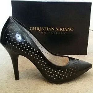 Black Christian Siriano Heels