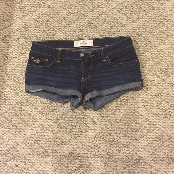 Dark wash Hollister shorts