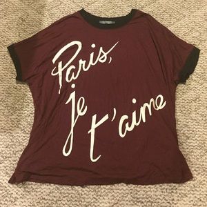 Burgundy tee tunic