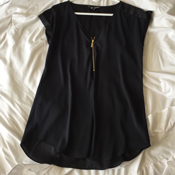 Express zip up blouse