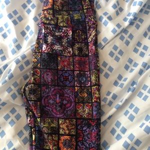 LulaRoe stained glass leggings brand new OS