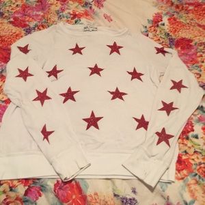 Terry cloth material sweatshirt