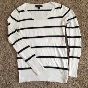 Mossimo: Target // black & white striped sweater