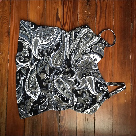 Lands End tankini top 10DDD