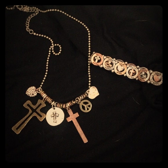 Faith necklace and bracelet