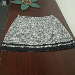 Black and white skirt