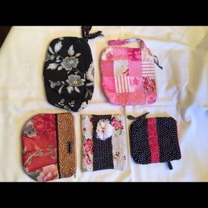 Handmade cotton /lined /zipper closure.    $8 each