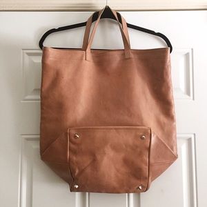 MAISON MARTIN MARGIELA x HM leather foldover tote