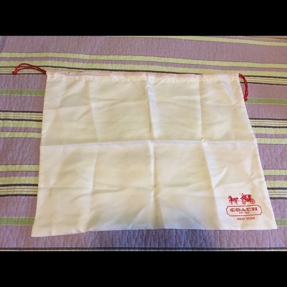 New coach dust bag for medium size bags