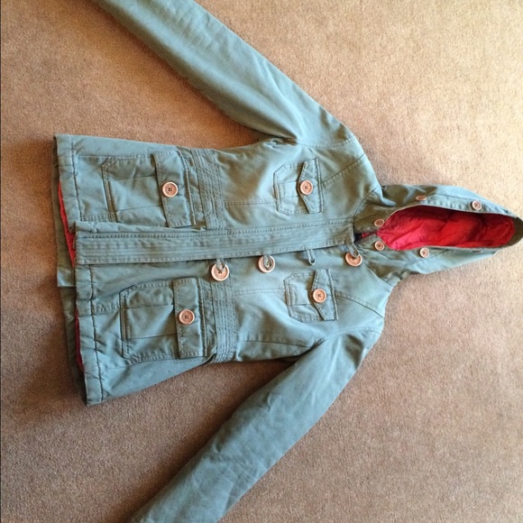 Split military coat