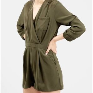 Topshop Wrap Front Romper