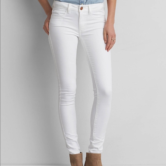 American Eagle white jeggins