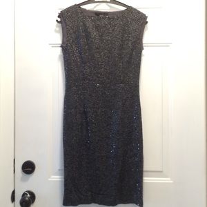 Kenneth Cole Beaded Boatneck Dress