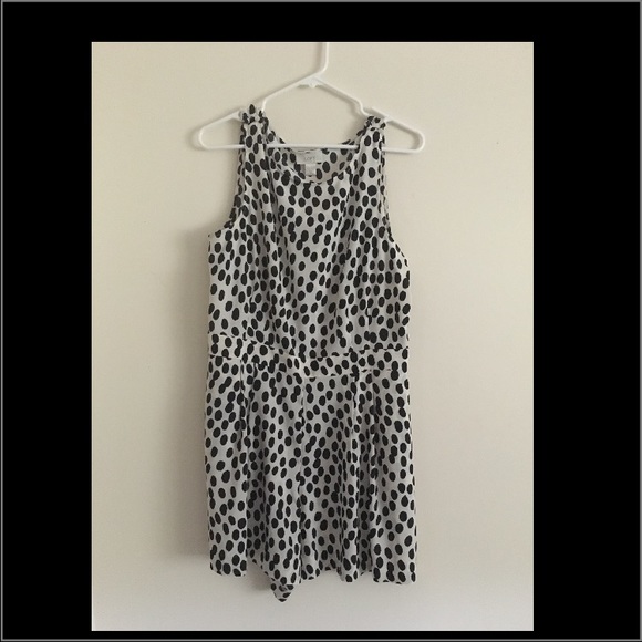 Black and White Polka dot romper